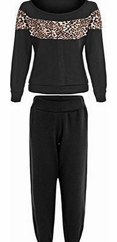 ClothesFactor21 NEW Womens Ladies JESS WRIGHT Leopard Sweater Jogger Tracksuit Set Size 8 10 12