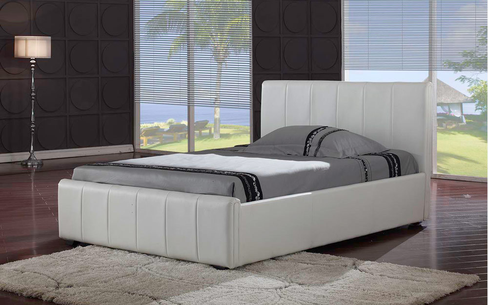 Pisa Faux Leather Bedstead, King Size,