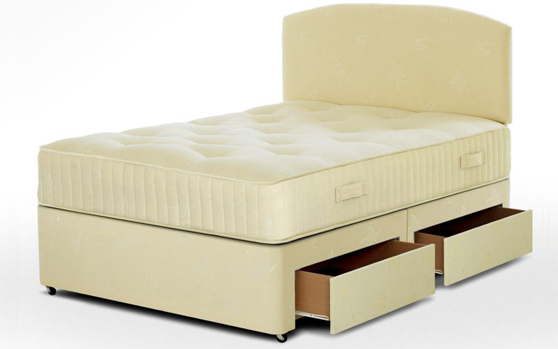 Cloud 9 Titan Divan Bed With 4 Free Drawers and Madrid