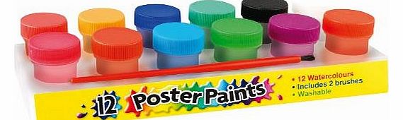 Club SET OF 12 CHILDRENS NON TOXIC POSTER PAINTS