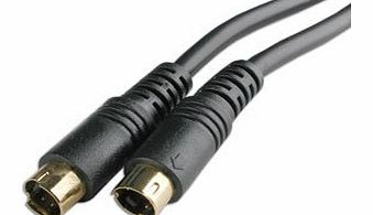 6 ft. Mini-DIN 4 Plug to Plug S-VHS Cable