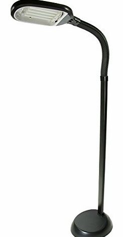 Co-operative Independent Living High Vision Floor Reading Light Daylight Lamp - Black