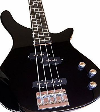Coban Guitars Coban Electric X Bass Guitar in 3 Great Colours (Black Gloss)