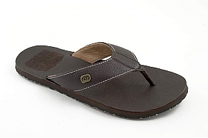 Monterey Leather Flip Flops - Brown