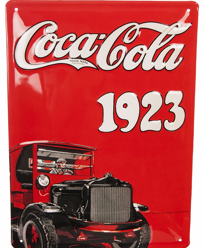 Coca-Cola Truck 1923 20 x 30cm 3D Embossed Plaque