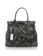 Coccinelle Goodie Bag - Pleated Leather Large Tote Bag