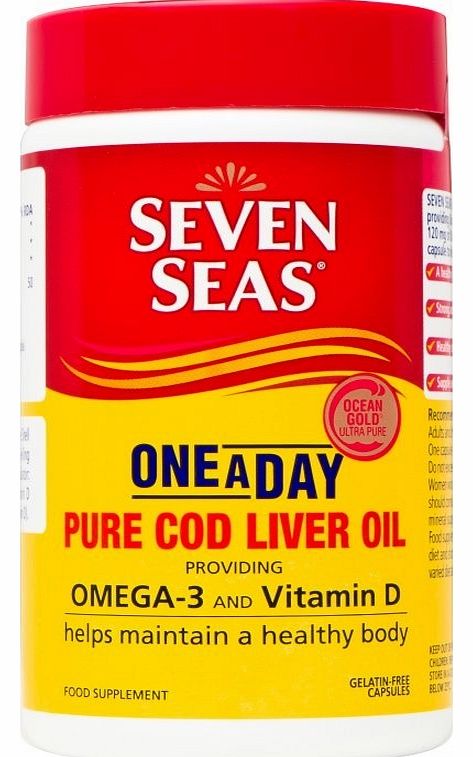 Cod Liver Oil Seven Seas One A Day Pure Cod Liver Oil Capsules