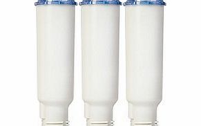 3 x Water filter for Krups Espresso coffee machine compatible with claris Screw-on filter