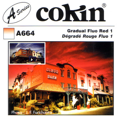 cokin A664 Gradual Fluorescent Red 1 Filter