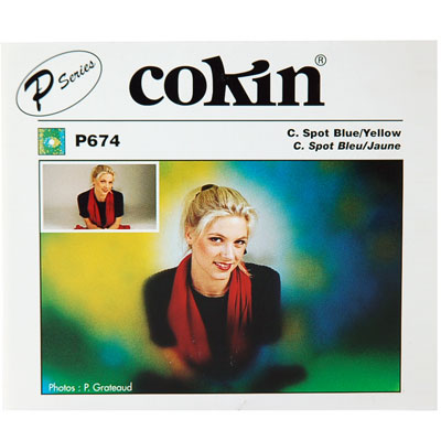 Cokin P674 Centre Spot Blue/Yellow Filter