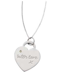 Coleen Sterling Silver Diamond Set With Love