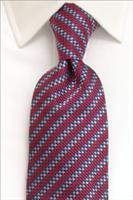 Navy / Red Dice Pure Silk Tie