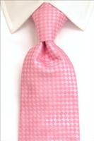 Coles Plain Pink Pure Silk Tie