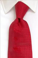 Plain Red Pure Silk Tie