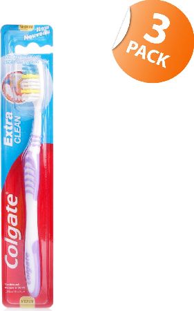 Colgate, 2102[^]0105499 Extra Clean Toothbrush - Triple Pack