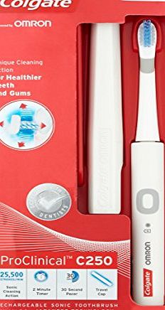 Colgate ProClinical C250 Rechargeable Electric Toothbrush - White