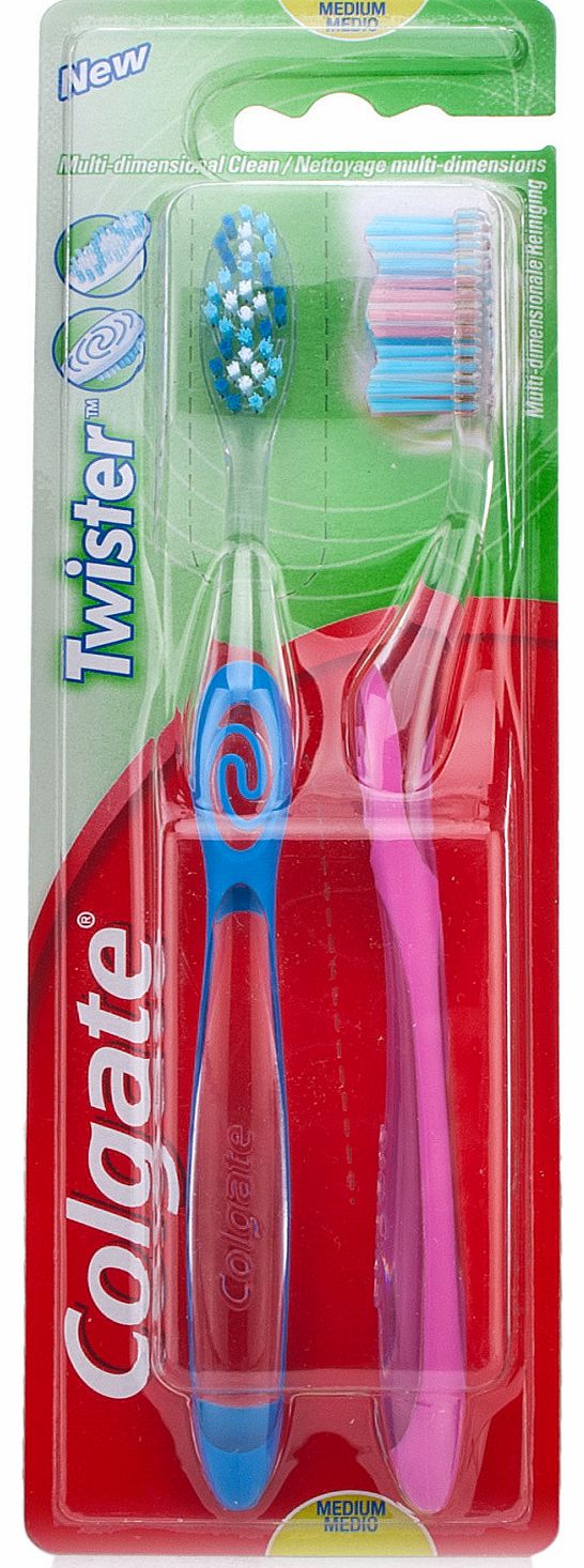 Colgate Twister Toothbrush Twin Pack