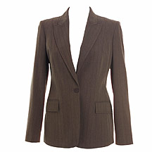 Brown herringbone tailored jacket