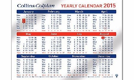 Collins Colplan Yearly Calendar for 2015
