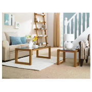Cologne side table, oak veneer