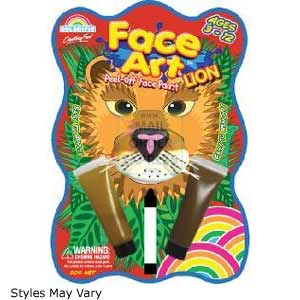Colorific Face Art Kitty Lion Tiger