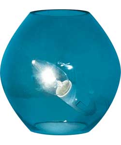Colour Match Glass Ball Table Lamp - Lagoon