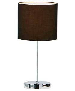 Jet Black Stick Table Lamp