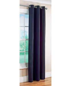Lima Ring Top Black Curtains - 66 x