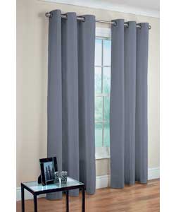 Colour Match Lima Ring Top Slate Curtains - 90 x