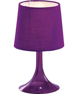 Colour Match Plastic Table Lamp - Purple Fizz