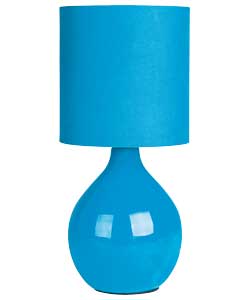 Colour Match Round Ceramic Table Lamp - Lagoon