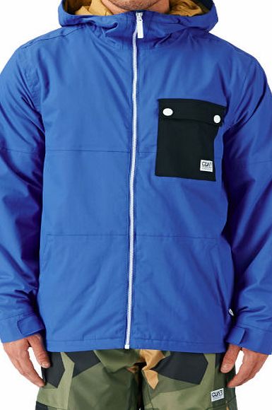 Colour Wear Mens Colour Wear Flip Snow Jacket - Blue