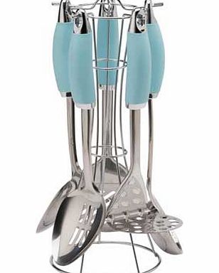 ColourMatch 5 Piece Utensils Set - Jellybean Blue