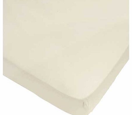 ColourMatch Cream Fitted Sheet - Single