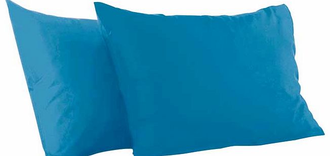 ColourMatch Fiesta Blue Housewife Pillowcase - 2