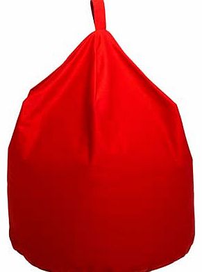 ColourMatch Large Fabric Beanbag - Poppy Red