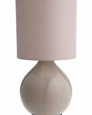 ColourMatch Round Ceramic Table Lamp - Cafe Mocha