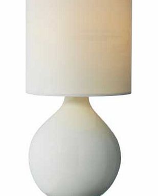 ColourMatch Round Ceramic Table Lamp - Cream