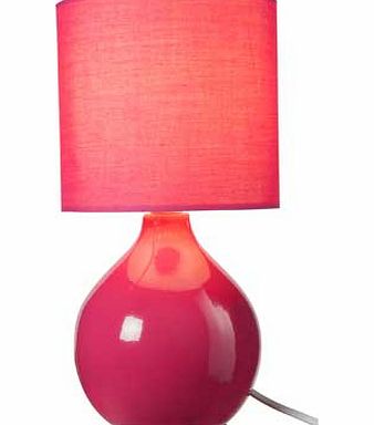ColourMatch Round Ceramic Table Lamp - Funky