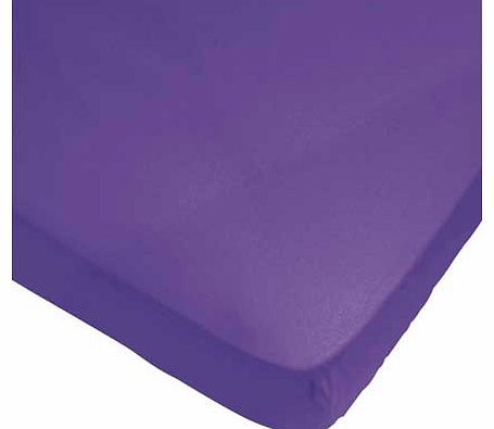 ColourMatch True Purple Fitted Sheet - Single