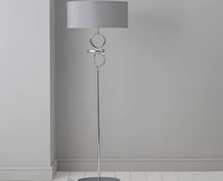 Colours Hadwick Twisted Chrome Effect Floor Lamp