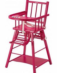 Convertible High Chair - Fuschia Varnish `One size