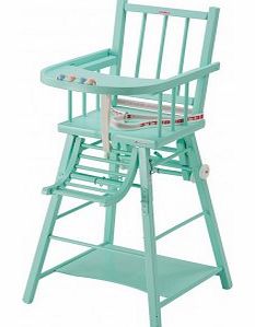 Convertible High Chair - Mint Green Varnish `One