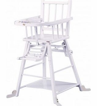Convertible Highchair - White Varnish `One size