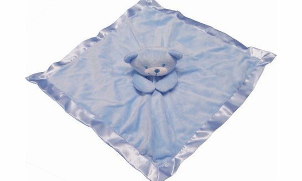 Gorgeous Blue Boys Supersoft Plush Velour Teddy Bear Baby Comforter/Blanket