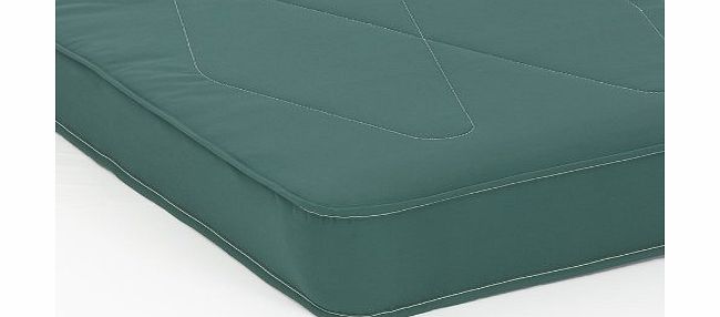 Comfy Living 3ft (90cm) Single Emily Mattress in GLADE GREEN Cotton Drill