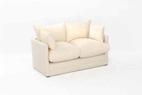 Comfy Living Leanne Sofa Bed in NATURAL Cotton Drill