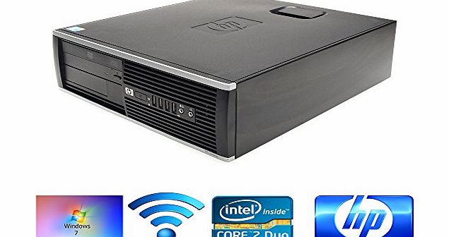 WIFI Enabled HP Elite 8000 Desktop PC Computer - Intel Core 2 Duo E8400 3Ghz processor - 4Gb Ram - 250Gb hard drive - DVDROM - Windows 7 Pro
