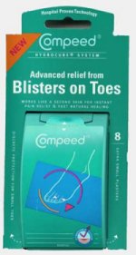 8 pack blister on toe plasters