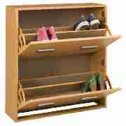 Compton Shoe Storage Cabinet Double, Beech